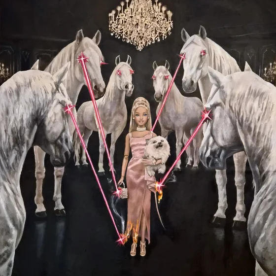 They Like You, 2026, oil painting by Olga Ovchinnikova